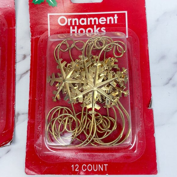 Vintage Fancy Ornament Hooks Christmas Decor Accents Snowflake Hooks - Picture 7 of 7